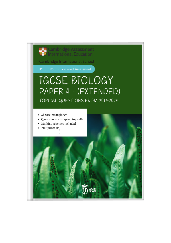 IGCSE BIOLOGY TOPICAL QUESTIONS - PAPER 4 (PDF)