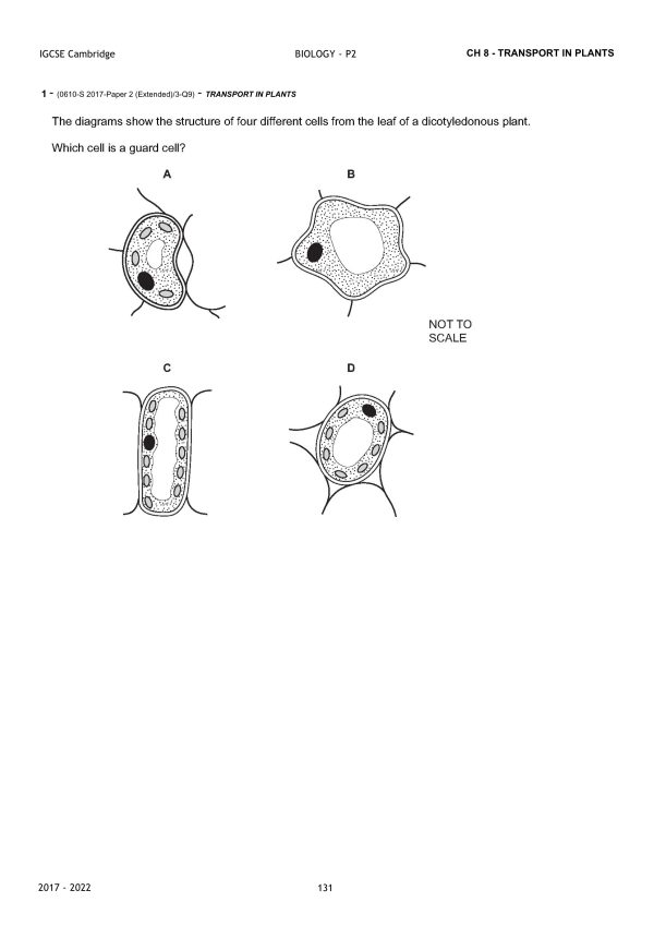 IGCSE BIOLOGY TOPICAL QUESTIONS - PAPER 2 (PDF) - Image 4