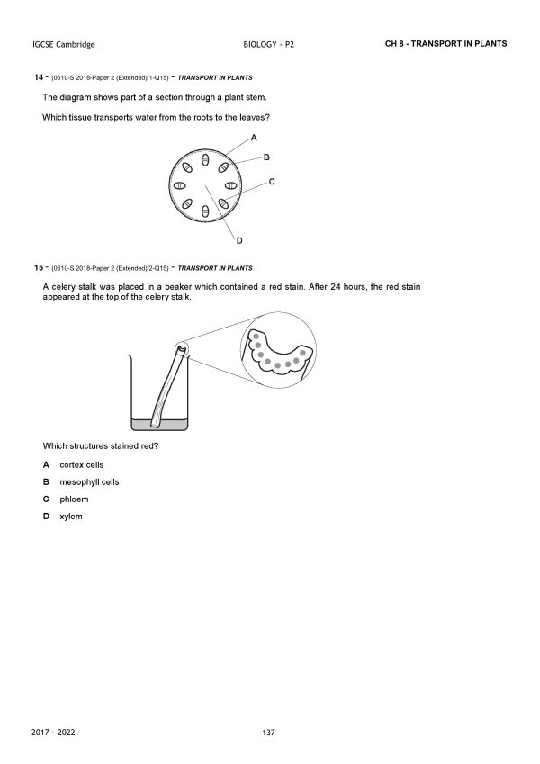 IGCSE BIOLOGY TOPICAL QUESTIONS - PAPER 2 (PDF) - Image 3