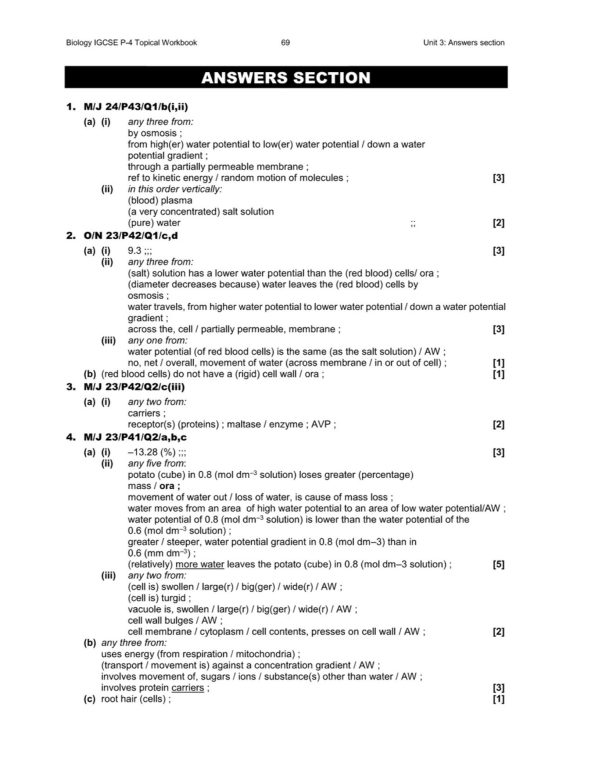 IGCSE BIOLOGY TOPICAL QUESTIONS - PAPER 4 (PDF) - Image 6